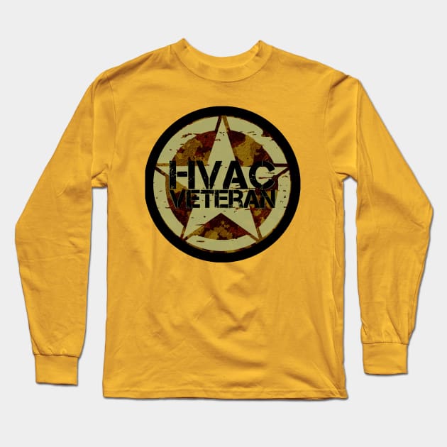 Hvacr Veteran Tech Desert Camo Long Sleeve T-Shirt by The Hvac Gang